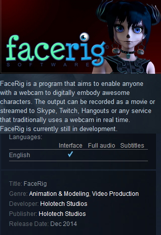 Facerig Steam Simulation